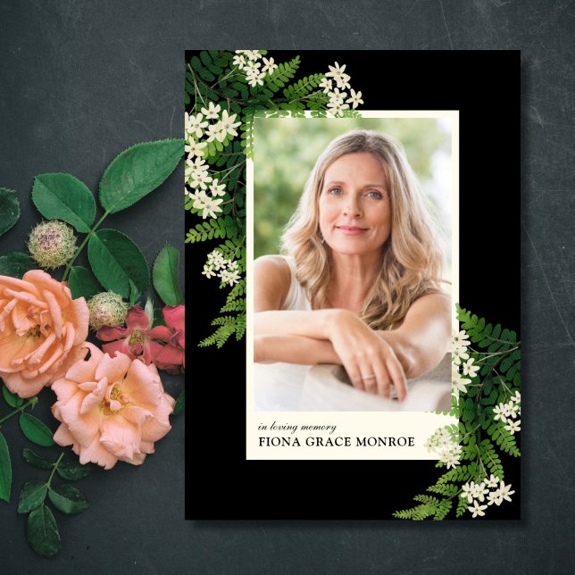 Ferns Photo Memorial Fold Programme (Créateur téléchargé)