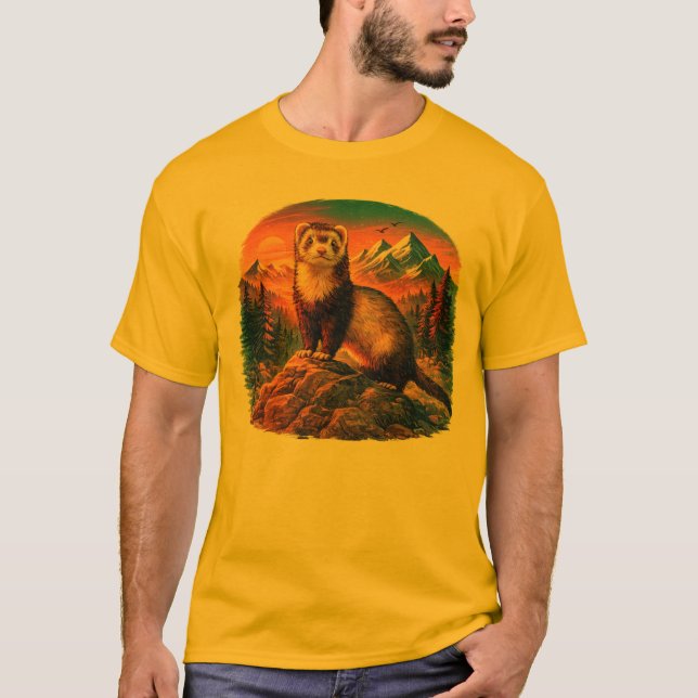 Ferret Frontier Adventure T-shirt (Devant)