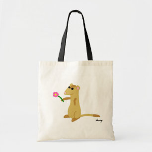 Ferret Tenant Des Sacs À Fleurs