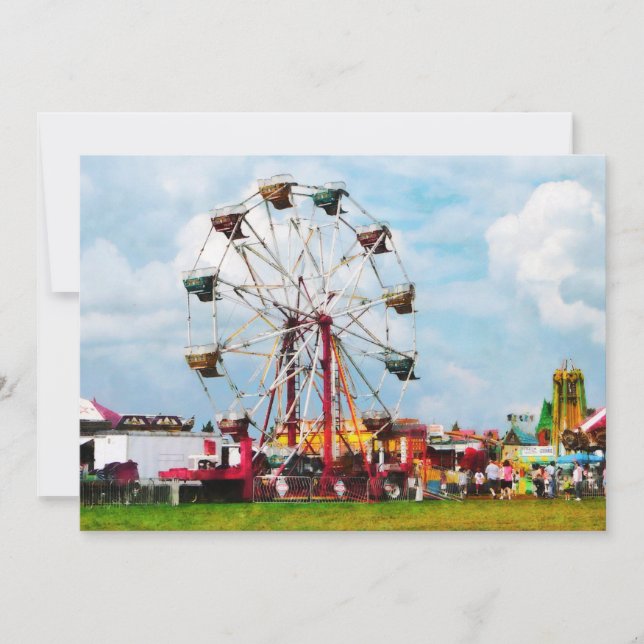 Ferris Wheel contre Blue Sky (Devant)