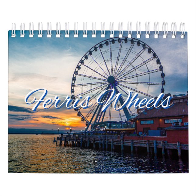 Ferris Wheels Collection Wall Calendrier (Protection)