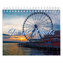 Ferris Wheels Collection Wall Calendrier