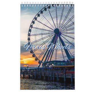 Ferris Wheels Collection Wall Calendrier
