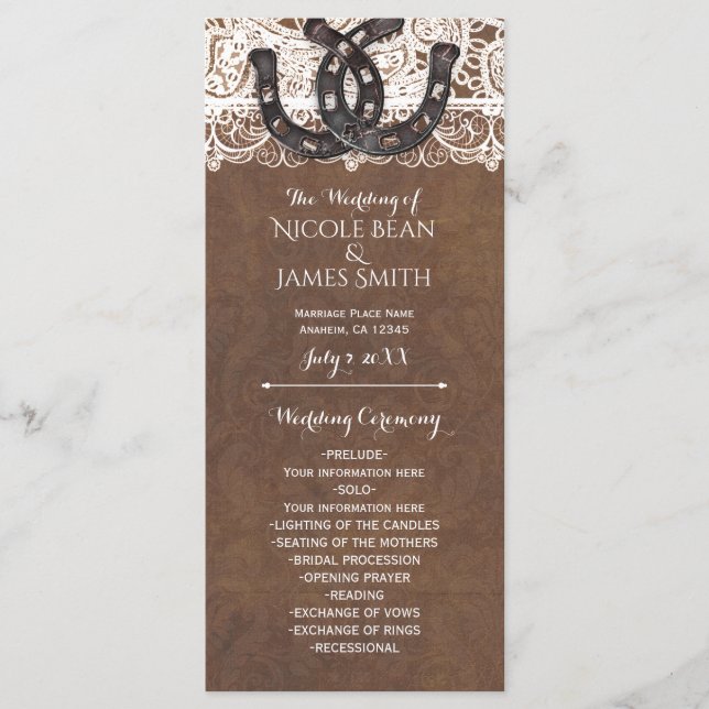 Ferrures rustiques et programme occidental de camp (Devant)