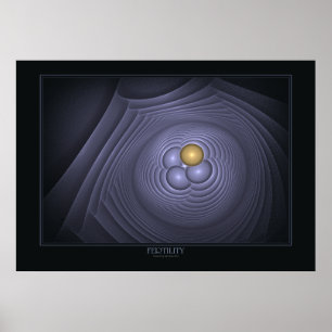 Fertilité Impression sur noir