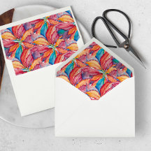 Festif Aquarelle Poinsettia Noël