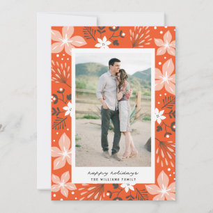 Festif Botanique Carte photo de vacances