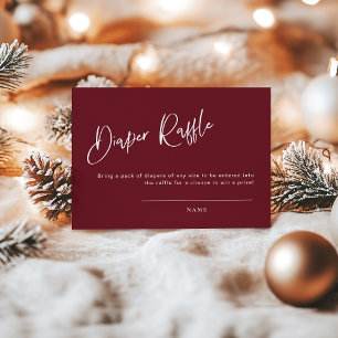 Festif Bourgogne Baby shower rouge Raffle