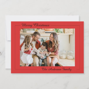 Festif Décontracté Joyeux Carte photo de Noël