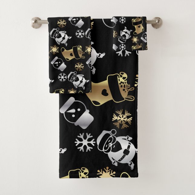 Festif Faux de Noël Or et Motif d'argent (En situation)