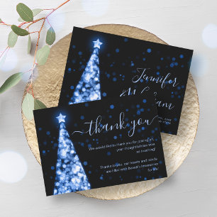 Festif Jeu de Noël Mariage bleu marine Carte de re