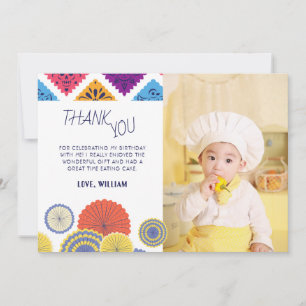 Festif Mexicain en papier ventilateur photo Carte 