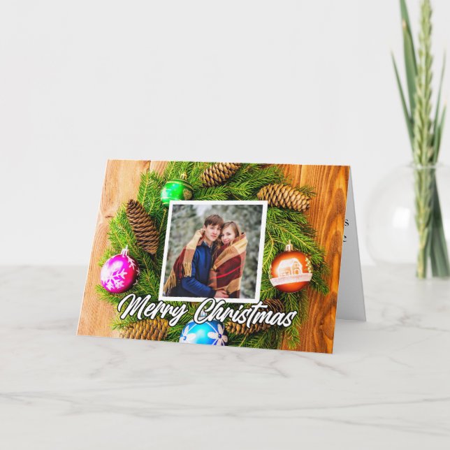Festif Modèle photo Joyeux Noël (Devant)
