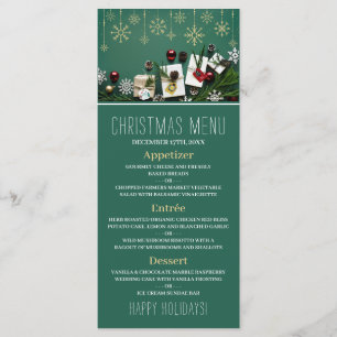 Festif Snowflakes, Menu Noël