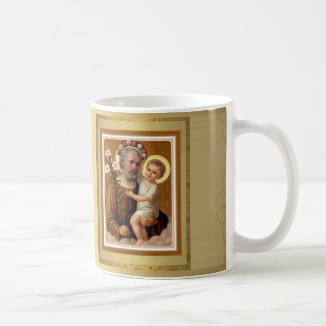 FESTIN d'or de prière de la tasse W de St Joseph (Droite)