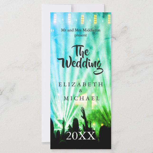 Festival Bright Lights Green Fun Mariage (Devant)