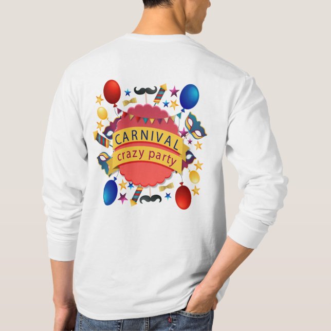 Festival Carnaval Theme Design T-shirt (Dos)