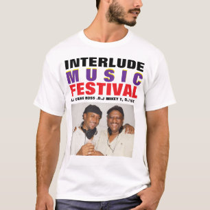 FESTIVAL DE MUSIQUE INTERLUDE. T-shirt pour hommes