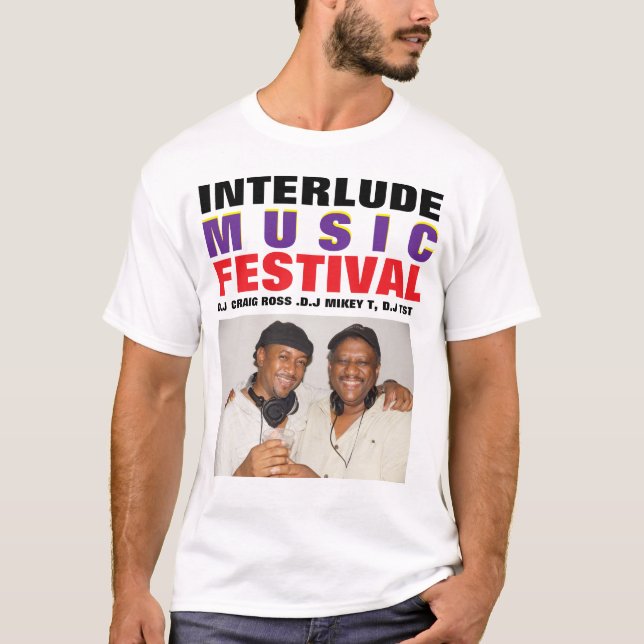 FESTIVAL DE MUSIQUE INTERLUDE. T-shirt pour hommes (Devant)