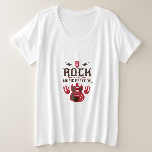 Festival de rock guitare T-shirt femme (Design devant)
