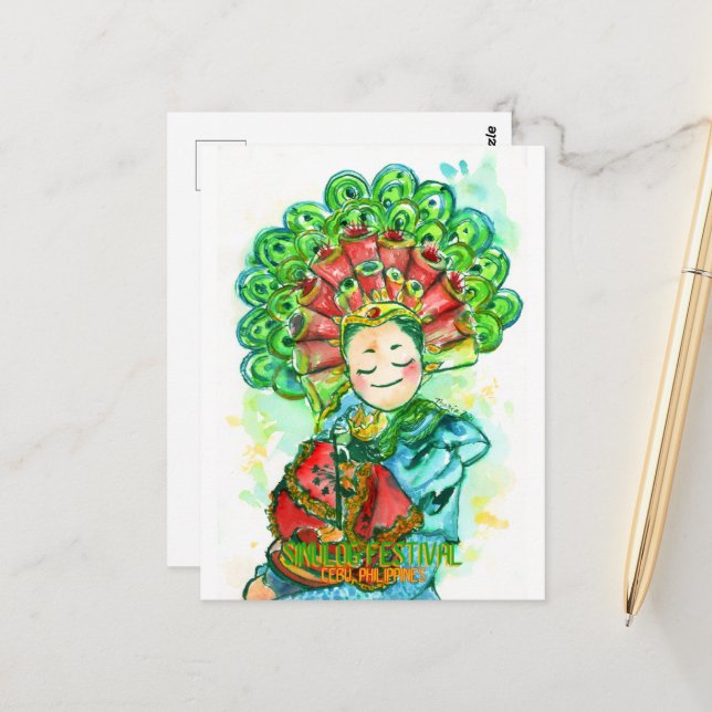 Festival de Sinulog - Cartes postales DNM (Devant/Arrière en situation)