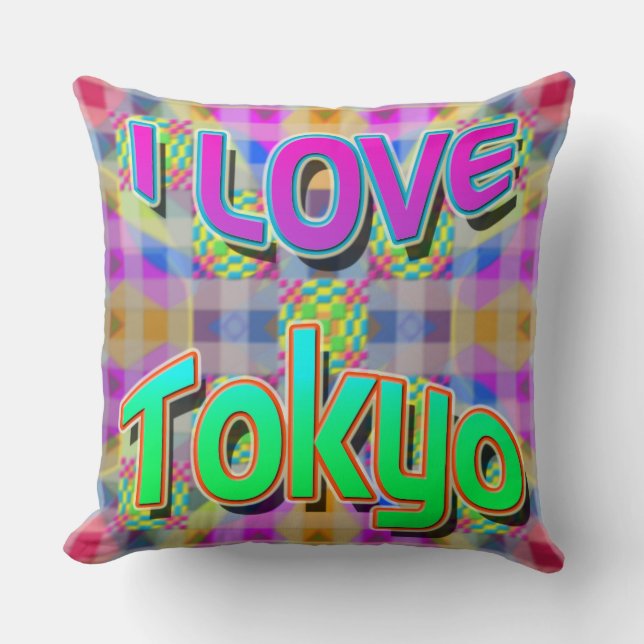 Festival de Tokyo 1 Coussin "I LOVE Tokyo" (Recto)