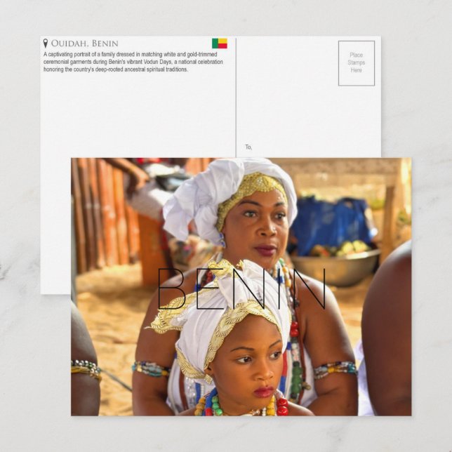 Festival de Voodoo, Ouidah, Bénin Carte Postale de (Devant / Derrière)