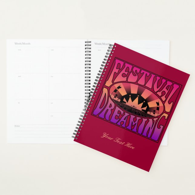 Festival Dreaming Retro Raspberry-Apricot-Plum 3 (Devant avec enveloppe)