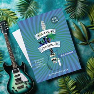 Festival Summer Rock Faire-part de mariage