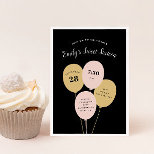 Festive Bunch   Invitation Sweet sixteen