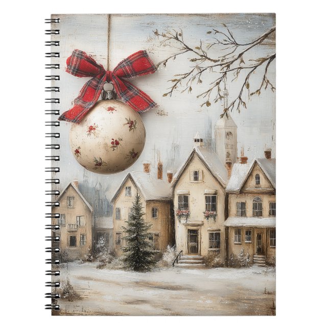 Festive Christmas Notebook – Holiday Journal (Devant)