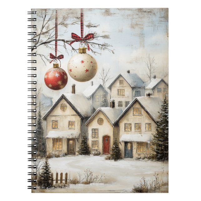 Festive Christmas Notebook – Holiday Journal (Devant)