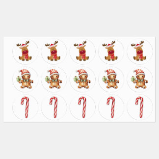 Festive Christmas Shapes Sticker Pack