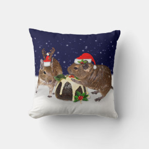 Festive Degus Coussin