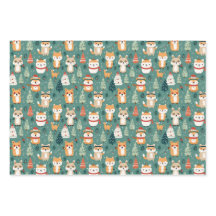 Festive Forest Friends Envelopper des feuilles de