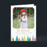 Festive Forest Holiday Photo Cartes de voeux<br><div class="desc">Toutes les photographies sont affichées. This product is only intended to be purchased once sample photographique replaced with your own images.</div>