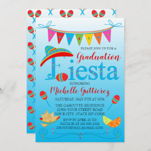 Festive Graduation Fiesta Invitation