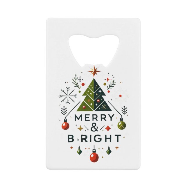 Festive Joyeux et brillant Design d'arbre de Noël (Devant)