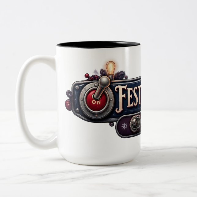 Festive Mode Christmas Mug (Gauche)