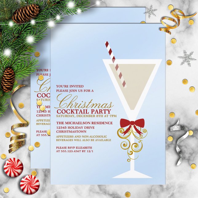 Festive Noël Cocktail Invitations (Créateur téléchargé)