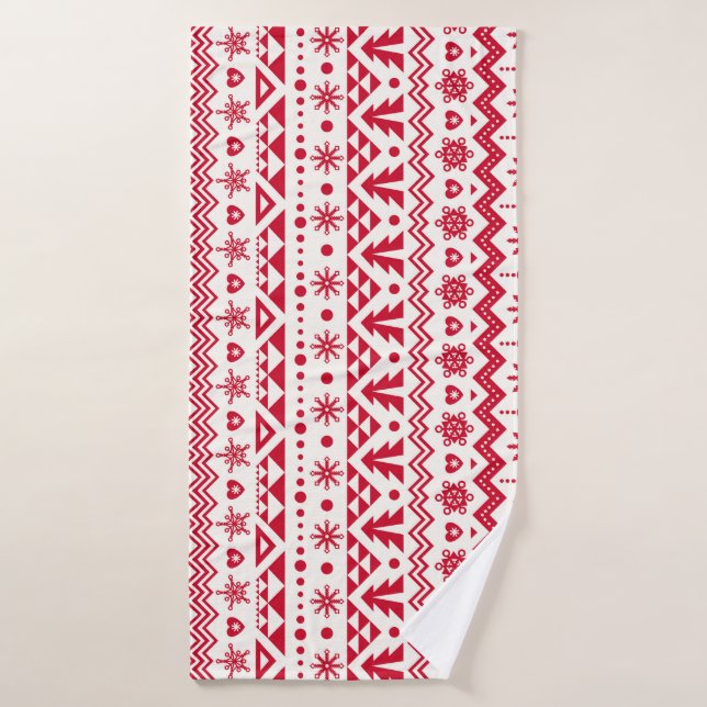 Festive Noël sans couture motif. (Serviette de bain)