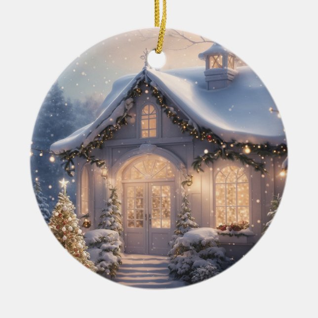 Festivités de Noël Ornement de Noël (Devant)
