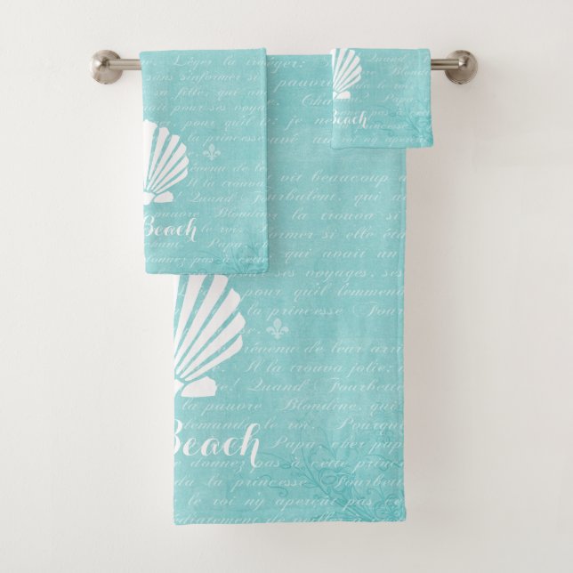 Feston Shell Girly d'Aqua de plage chic avec le (En situation)