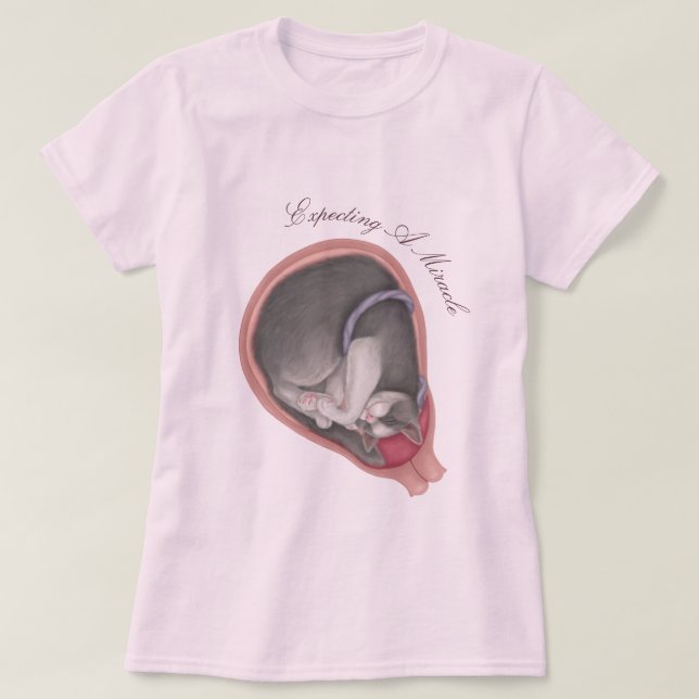 Fet de chat - Fier T-shirt maman (Design devant)
