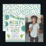 Fête 40e anniversaire Invitation Saint Guacamole 4<br><div class="desc">Fiesta 40th Birthday Invitation Tous les modèles sont © PIXEL PERFECTION PARTY LTD</div>