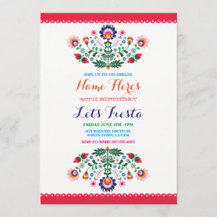 Fête Anniversaire Invitation mexicaine