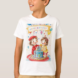Fête Anniversaire Pour T-Shirt Twins (Garçon)