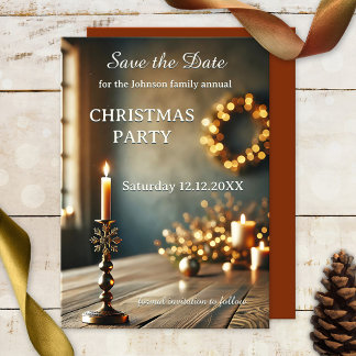 Fête annuelle de Noël Enregistrer la carte de date