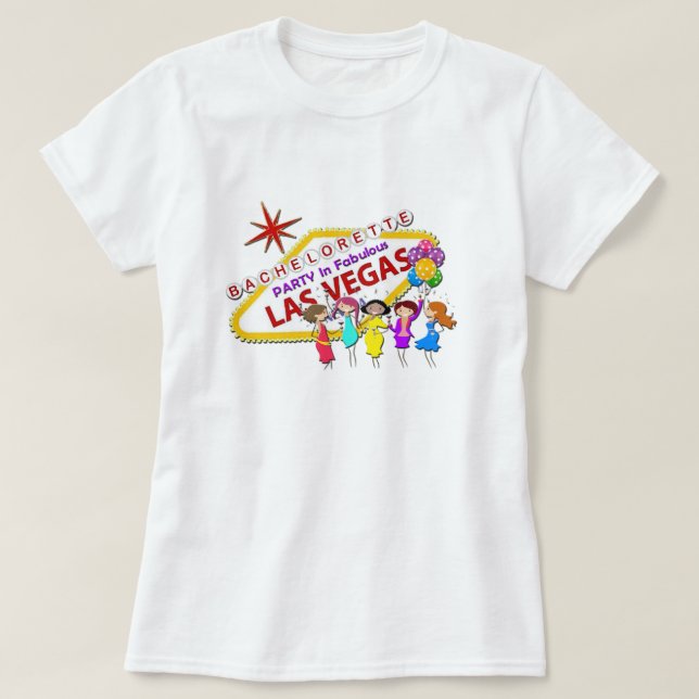 Fête BACHELORETTE À Las Vegas T-Shirt (Design devant)