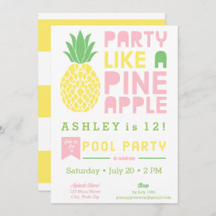 Fête Comme Une Invitation À L'Ananas